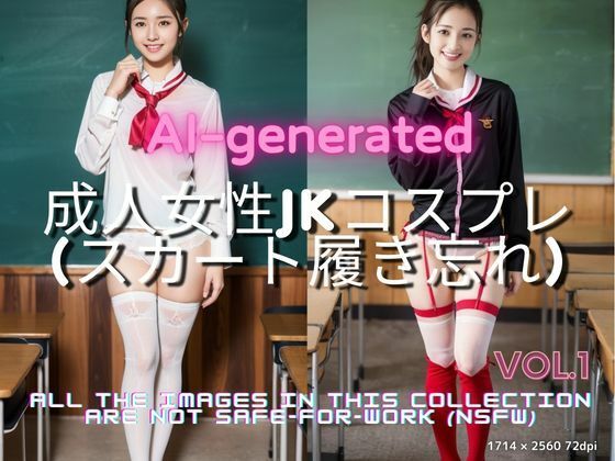 AI生成大人のセーラー服コスプレ大胆すぎるJKスタイルVol.1