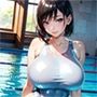 爆乳水着美女