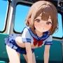 ちっぱい娘、電車痴●に沼る01