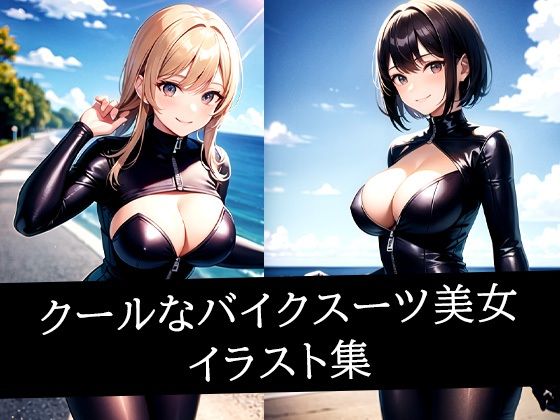 クールなバイクスーツ美女イラスト集