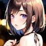 ナイトプールの水着美女イラスト集