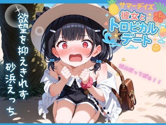 大好きな彼女とビーチバカンス欲望を抑えきれず砂浜えっち