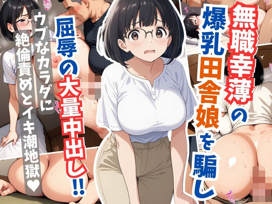 無職幸薄の爆乳田舎娘を騙し屈辱の大量中出し