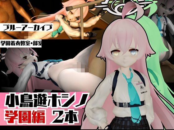 ブルーアーカイブの小鳥遊ホシノと学園でイチャイチャラブラブエッチの動画パック