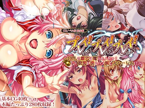 プレイ！プレイ！プレイ！CGノベル版総集編〜18人の雌穴は俺のモノだッ！股間が滾るハメ倒し大ハーレム！！〜