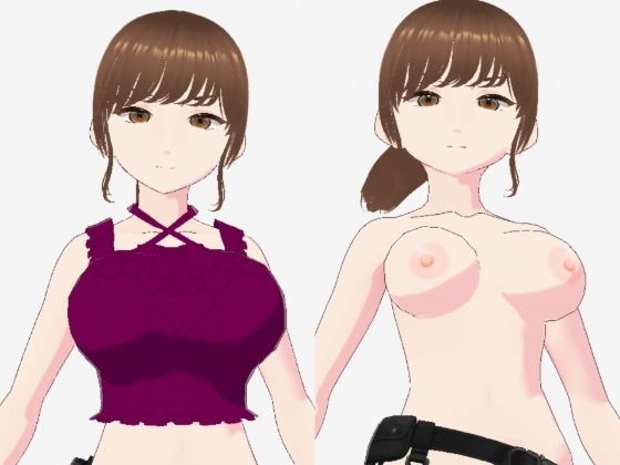 紫色の服を着たツンデレ戦士っぽい美女（セリフなし3DCGモデルイラスト集）