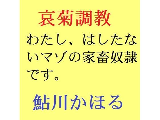 哀菊調教わたし、マゾの家畜奴●なんです