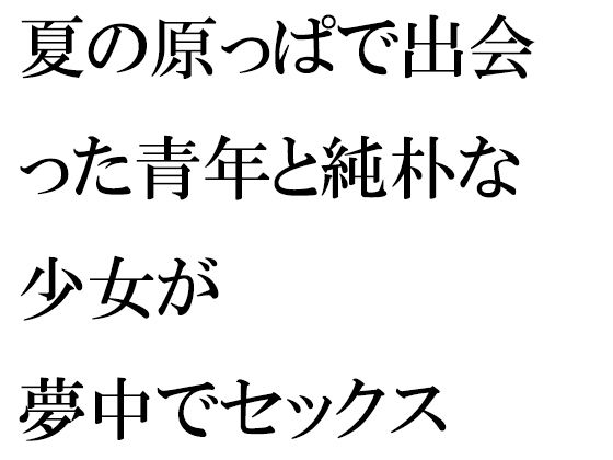 夏の原っぱで出会った青年と純朴な少女が夢中でセックス絶望の最果てを知る二人の愛の埋め合わせ