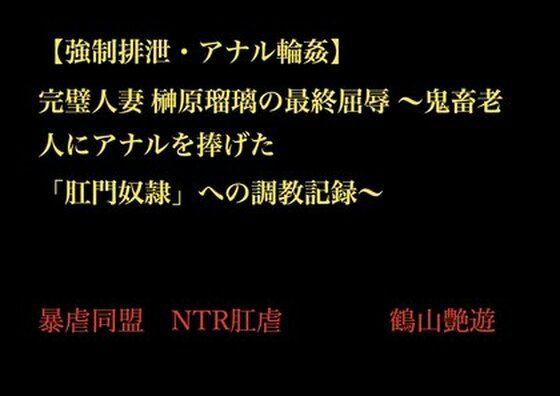 完璧人妻榊原瑠璃の最終屈辱〜鬼畜老人にアナルを捧げた「肛門奴●」への調教記録〜
