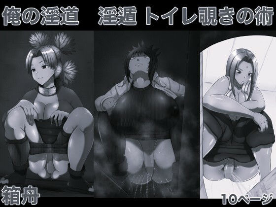 俺の淫道淫遁トイレ覗きの術モノクロ版