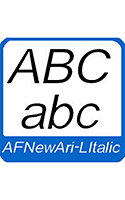欧文フォント AFNewAri―Litalic