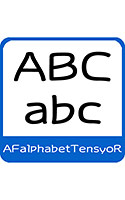 和風欧文　AFalphabetTensyoR