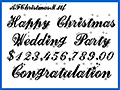 アンティークな筆記体 AFChristmasM 画像1