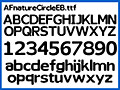 丸くてキュートな極太欧文フォント AFnatureCircleEB 画像1