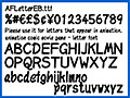 ゲームアニメ手紙用欧文 AFLetterEB 画像1