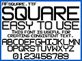 四角ぽいボディな欧文 AFsquare 画像1