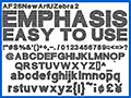 ゼブラ欧文 AF26NewAriUZebra2 画像1