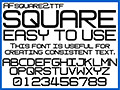 四角ボディな欧文 AFsquare2 画像1