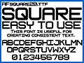 四角ボディな欧文 AFsquare2B 画像1