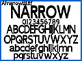 長体太字欧文 AFnarrowEB 画像1
