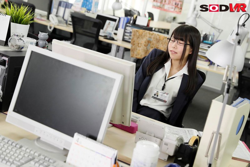 【VR】社内備品で業務中にこっそりオナニーしてしまう黒パンスト美脚むっつり経理部 SOD女子社員入社2年目 相沢さつき(23) 休日出勤中のオナニーを目撃!私でもオナニーしてください…VRオナペット密着見つめ合い濃密キス恥じらいご奉仕【対面座位】【騎乗位】【正常位】 サンプル画像 No.3