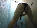 女子校生スク水トイレ指オナニー淫撮