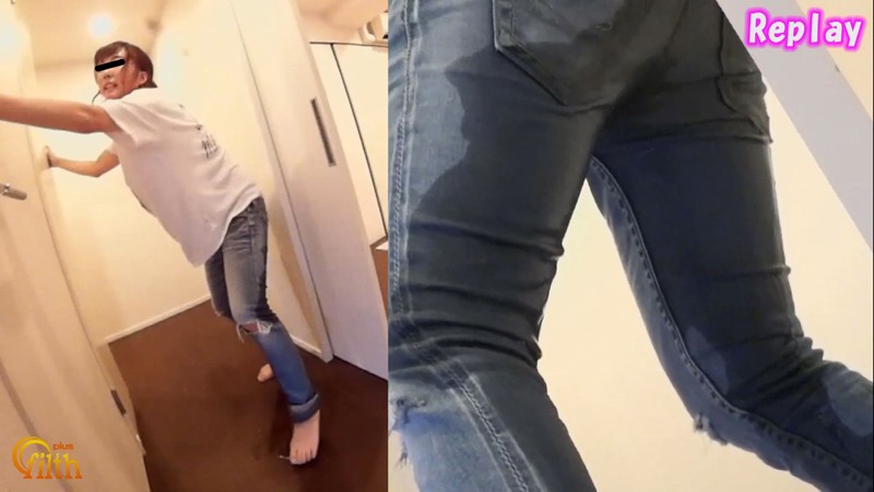 おしっこ限界ガマン女子を見つめた主観映像あり!!トイレに行けなかった…悶絶失態おしっこ漏らし サンプル画像 No.5