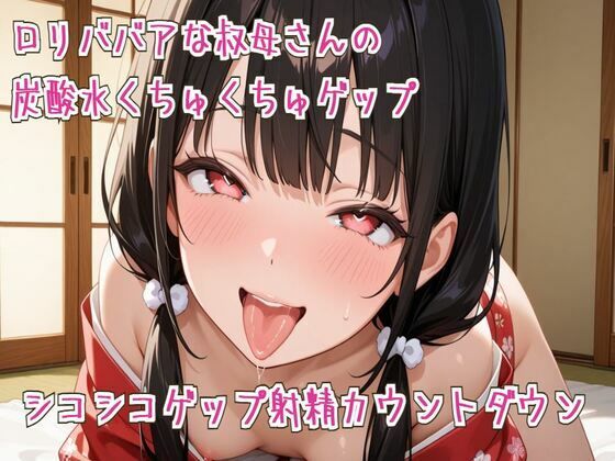 ロリババアな叔母さんの炭酸水くちゅくちゅゲップ＆シコシコゲップ射精カウントダウン