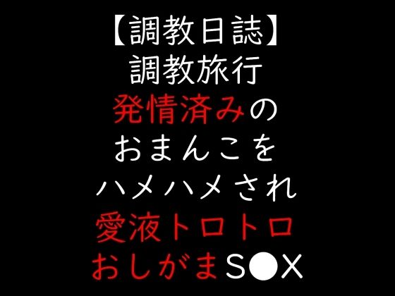 調教旅行発情済みのおまんこをハメハメされ愛液トロトロおしがまS●X