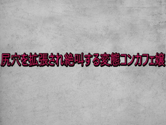 尻穴を拡張され絶叫する変態コンカフェ嬢