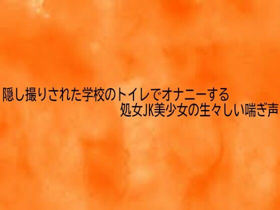 隠し撮りされた学校のトイレでオナニーする処女JK美少女の生々しい喘ぎ声
