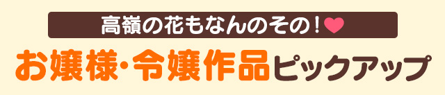 高嶺の花もなんのその！『お嬢様・令嬢作品』ピックアップ
