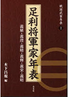 足利将軍家年表 義稙・義澄・義晴・義輝・義栄・義昭