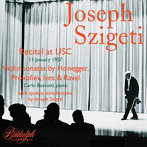ヨーゼフ・シゲティ USCリサイタル（1957）