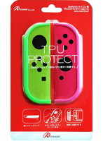 【クリックで詳細表示】Switchジョイコン用 TPUプロテクト (グリーン＆ピンク)