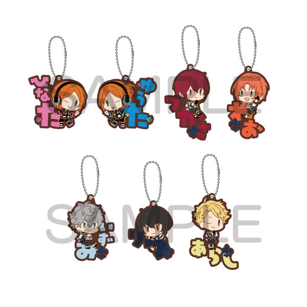【BOX販売】あんさんぶるスターズ！！ おなまえぴたんコ ラバーマスコット Vol.5 2wink/Knights（1BOX=7個入）