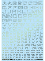 1/100 GM フォントデカール No.16「サイバースペース・アルファベット＃2」プリズムナイトゴールド