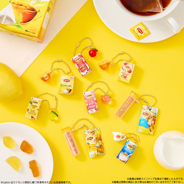 Lipton ミニチュアチャーム＆グミ （全8種） 1BOX:12個入