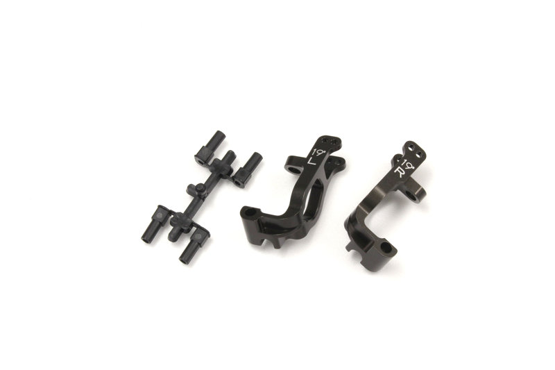 アルミフロントハブキャリアセット（L、R/19ﾟ/ガンメタリック/MP9）