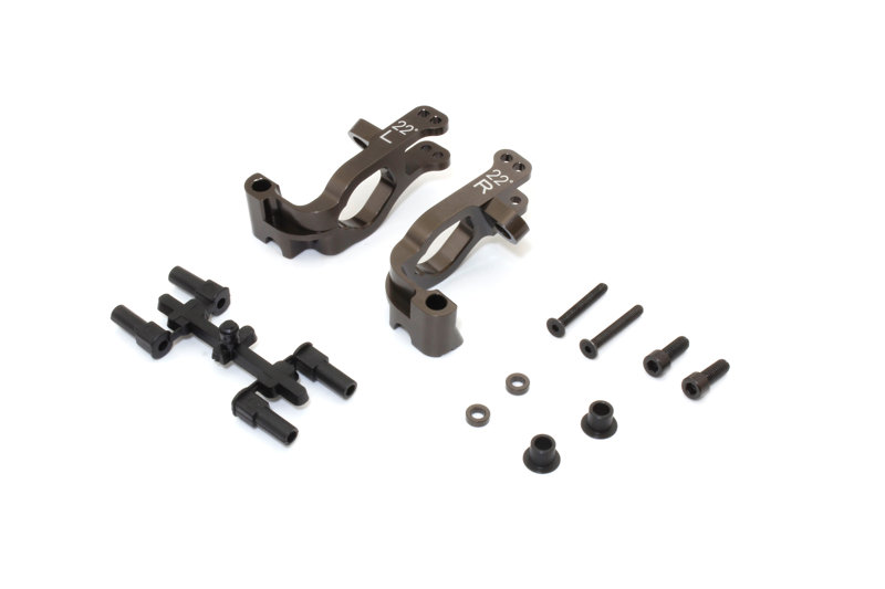 アルミフロントハブキャリアセット（L、R/22ﾟ/ガンメタリック/MP10）