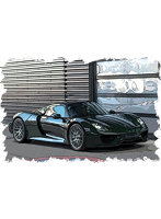 Porsche 918 Spyder weissach package 2011 バサルトブラックメタリック