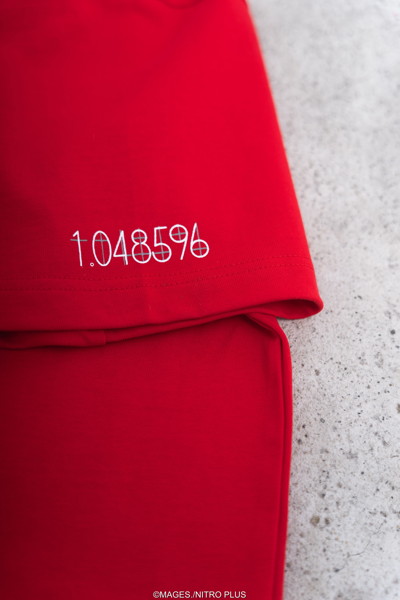 【サイズ S】STEINS；GATE 牧瀬紅莉栖 水墨画風 赤地カラーTシャツ