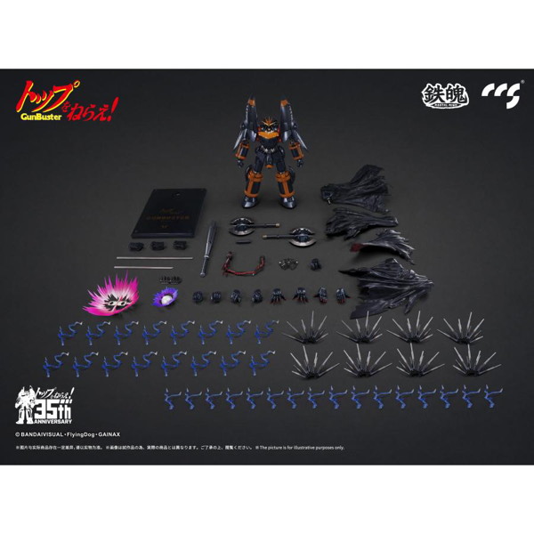 鉄魄（MORTAL MIND）シリーズ トップをねらえ！ ガンバスター 合金可動フィギュア