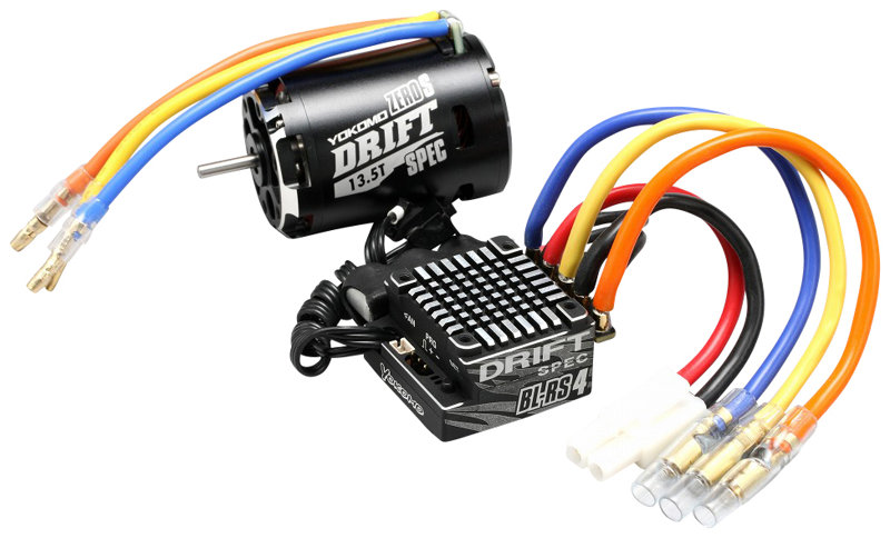 BL-RS4D/S135D（ブラック） ヨコモブラシレスコンボRS4 ドリフトスペック