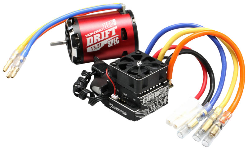 BL-PRO4D/S135D（レッド） ヨコモブラシレスコンボPRO4 ドリフトスペック