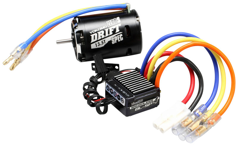 BL-SP4/S135D（ブラック） ヨコモブラシレスコンボSP4