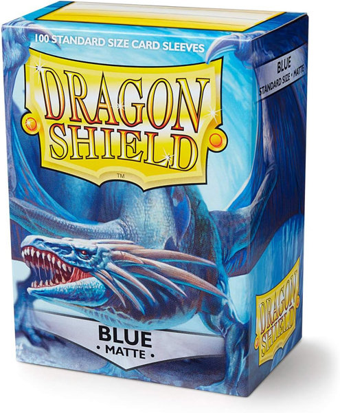 ドラゴンシールド(Dragon Shield) マットノングレアスリーブ スタンダードサイズ ブルー 100枚 AT-11823