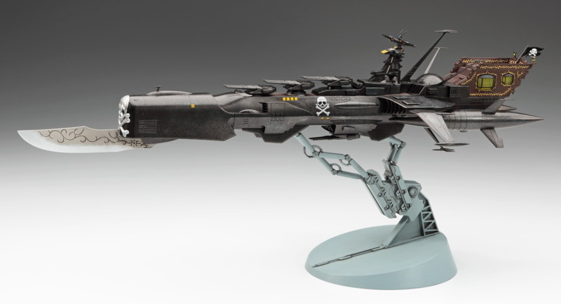 64815 1/1500 「キャプテンハーロック 次元航海」宇宙海賊戦艦 アルカディア 三番艦 ［改］ 強攻型 w/アクリルスタンドフィギュア