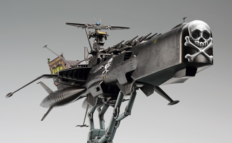 64815 1/1500 「キャプテンハーロック 次元航海」宇宙海賊戦艦 アルカディア 三番艦 ［改］ 強攻型 w/アクリルスタンドフィギュア