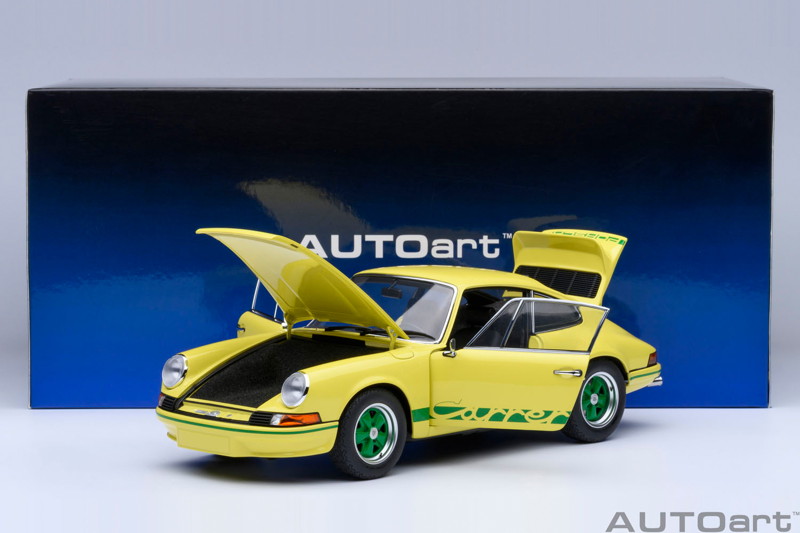 ポルシェ 911 カレラ 2.7 RS (ライトイエロー/グリーン・ストライプ) ポルシェ 911 カレラ 2.7 RS (ライトイエロー/グリーン・ストライプ)